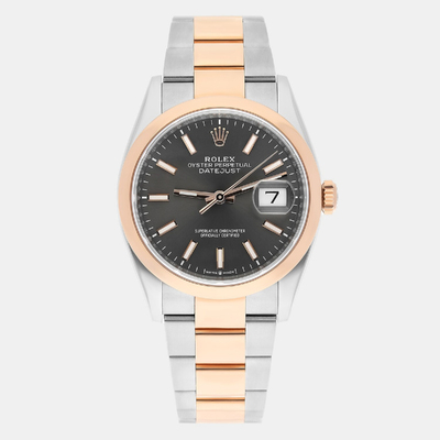 Rolex Datejust 126201 - Stainless Steel and 18k Rose Gold, Grey Dial 1188233 (arb23159)