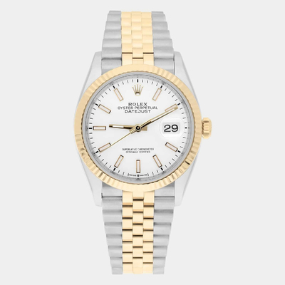 Rolex Datejust 126233 - White Dial Stainless Steel Yellow Gold 1187726 (white, arb23182)