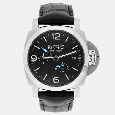 Panerai Luminor PAM01360 Mens Automatic Black Dial Stainless Steel Frame 44mm 1187688 (black, arb23216)