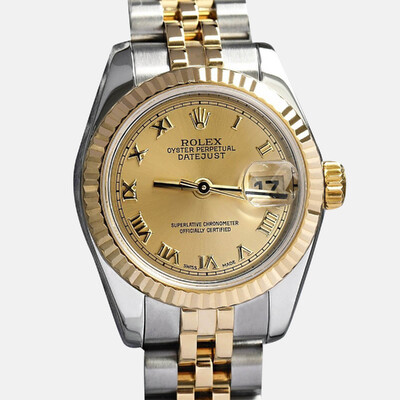 Rolex Datejust 179173 Women's Wristwatch with Yellow Gold and Stainless Steel Case - Auto Chronograph Movement in 26mm Size 1188381 (arb23292)