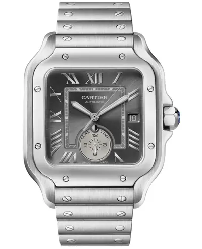 Men's Cartier Santos Automatic WSSA0076 Grey Dial Stainless Steel Watch (arb23382)