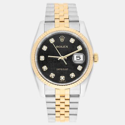 Rolex Datejust 116233 - Men's Automatic Stainless Steel and Yellow Gold Watch Ref: 1188365 (black, arb23405)