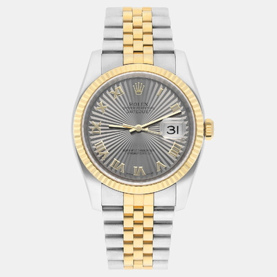 Rolex Datejust 116233 Automatic Silver Two-tone 18k Yellow Gold Stainless Steel Men's Watch 36 mm 1188373 (arb23408)