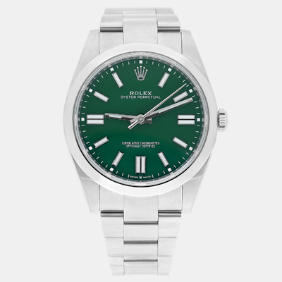 Rolex Oyster Perpetual 124300 - Green Dial Stainless Steel Men's Watch 1188341 (green, arb23438)