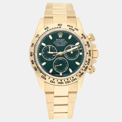 Rolex Cosmograph Daytona 116508, Automatic Movement, Green Dial, 18k Yellow Gold Case, Men's Watch, 40mm, Reference Number: 1188336 (green, arb23445)