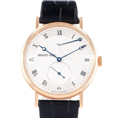 Pre-owned Breguet Classique Silver Dial Mens Watch 5277BR/12/9V6 Swiss Made (black, arb23522)
