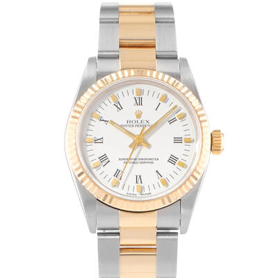 Pre-Owned Rolex Oyster Perpetual 31 Automatic White Dial Ladies Watch 67513 WRO (arb23553)