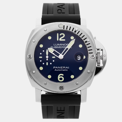 Pre-Owned Panerai Luminor Submersible PAM 731 Men's Watch Automatic Reference: 1192688 (blue, arb23569)