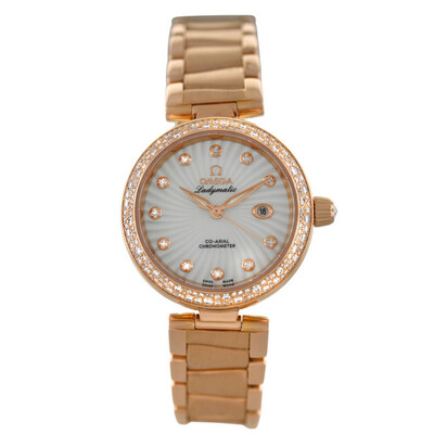 Pre-Owned Omega Ladymatic Automatic Diamond Ladies Watch 425.65.34.20.5 (arb23588)