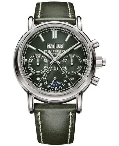 Authentic Patek Philippe Grand Complications Split-Seconds Chronograph 5204G-001 (green, arb23608)