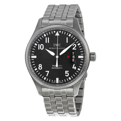 Pre-owned IWC Pilot's Mark XVII Automatic Mens Watch IW326504 (black, arb23622)
