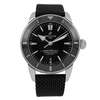 Pre-owned Breitling Superocean Heritage AB2030 Mens Automatic Chronometer Black Dial Watch (black, arb23631)