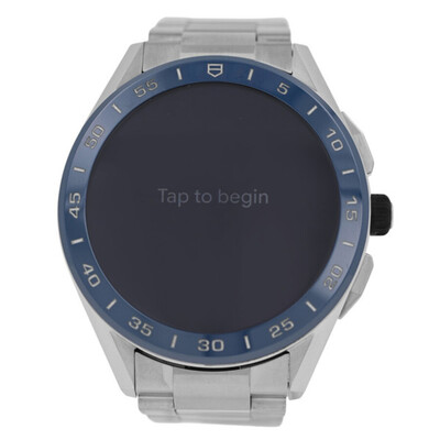 Pre-owned Tag Heuer Connected Automatic Digital Mens Watch SBG8A11.BA0646 (blue, arb23655)