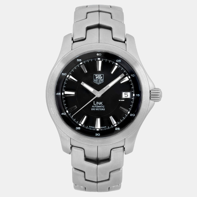 Tag Heuer Link WJF2110.BA0570 - 39mm Stainless Steel Automatic Black Dial Men's Watch, Article No: 1193495 (black, arb23683)