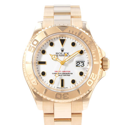 Pre-owned Rolex Yacht-Master 40 Automatic Chronometer White Dial Mens Watch Model 16628WSO 16628 WSO (arb23706)