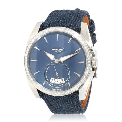 Pre-owned Parmigiani Fleurier Tonda Automatic Diamond Blue Dial Ladies Watch PFC273-0060600-X025ix PFC273-0060600-X02521 (blue, arb23709)