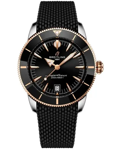 Men's Breitling Superocean Heritage B31 Automatic 42 Black Dial Rubber Strap Watch Reference: UB3111241B1S1 (black, arb23718)