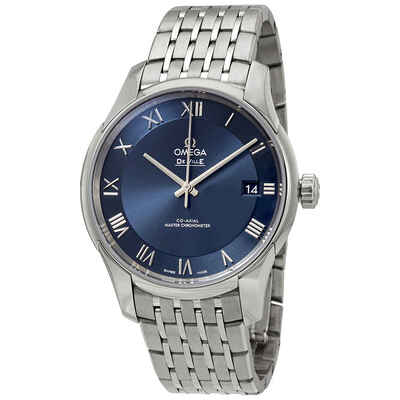Omega De Ville Hour Vision Automatic Mens Watch Ref: 43310412103 433.10.41.21.03.001 (blue, arb23723)