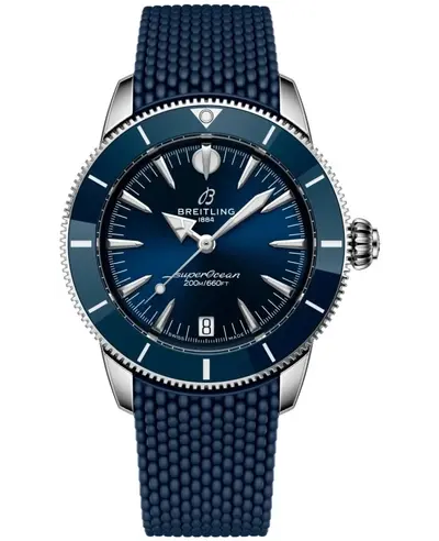 Women's Breitling Superocean Heritage Automatic 36 Blue Dial Rubber Strap A10390161C1S1 (blue, arb23725)