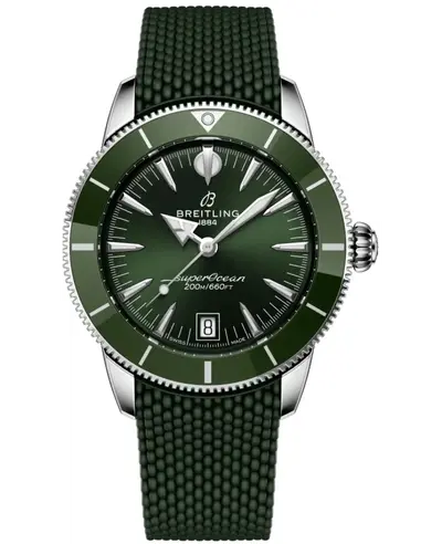 AB3110361L1S1 Breitling Superocean Heritage B31 Automatic 40mm Men's Green Dial Rubber Strap Watch (green, arb23727)