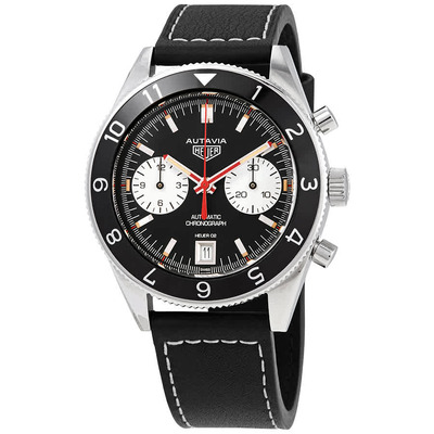 Tag Heuer Autavia Heritage Chronograph Automatic Black Dial Mens Watch CBE2118.FC8246 (black, arb19410)