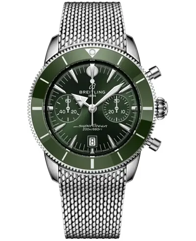 Breitling Superocean Heritage B01 Chronograph 42 ab0156361l1a1 Green Dial Stainless Steel Men's Watch (green, arb23778)