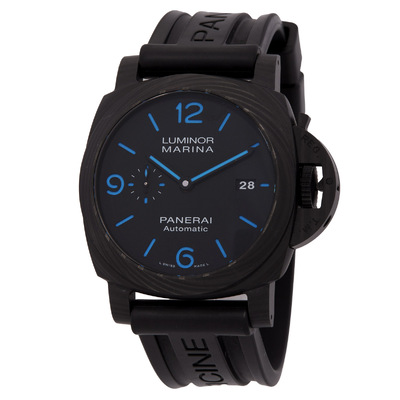 Pre-owned Panerai Luminor Marina Automatic Black Dial Mens Watch PAM01661 (black, arb23796)