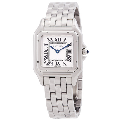 Pre-owned Cartier Panthere De Cartier Silver-tone Dial Ladies Watch WSPN0015 (arb23801)