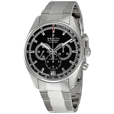 Pre-owned Zenith El Primero Chronograph Black Dial Mens Watch 03.2040.400/21.m2040 (black, arb23839)