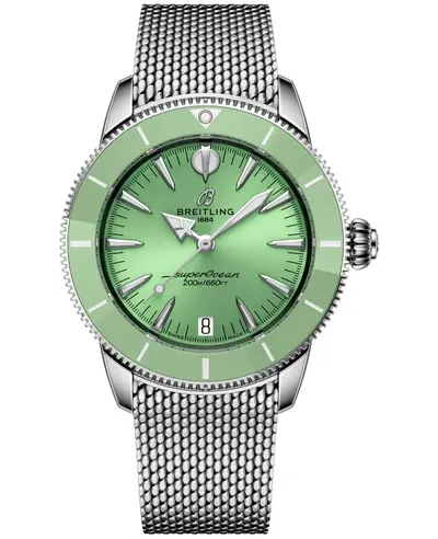 Breitling Superocean Heritage Automatic 36 Green Dial Stainless Steel Women's Watch, Model a10390361l1a1 (green, arb23842)