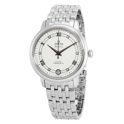 Omega De Ville Ladies Watch 424103320 Silver Dial Diamond Automatic Movement 424.10.33.20.52.002 (black, arb5369)