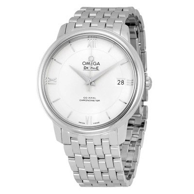 Omega De Ville Prestige Co-Axial Chronometer Automatic Silver Dial Unisex Watch Model 424.10.37.20.02.001 (arb5377)