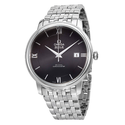 Omega De Ville Prestige 42410402001: Men's Automatic Chronometer, Black Dial, Stainless Steel Case and Bracelet 424.10.40.20.01.001 (black, arb5379)