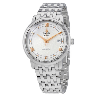 Omega De Ville Prestige Co-Axial Mens Watch 424.10.40.20.02.004 Silver Dial (arb5384)