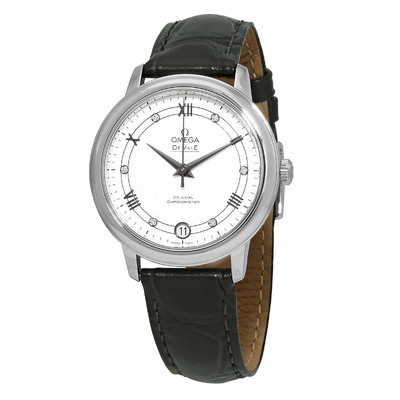 Omega De Ville Automatic Chronometer Diamond Silver Dial Ladies Watch (424.13.33.20.52.002) (black, arb2904)