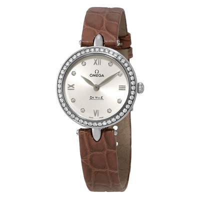 Omega De Ville Prestige Diamond Ladies Watch, Model 424.18.27.60.52.001 (brown, arb2932)