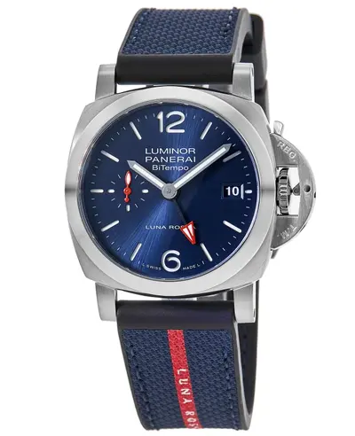 Panerai Luminor Quaranta BiTempo Luna Rossa Automatic Watch PAM01404 (blue, arb12575)