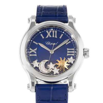 Chopard Happy Sport Pre-owned Automatic Blue Dial Unisex Watch Model 278559-3011 (blue, arb23893)