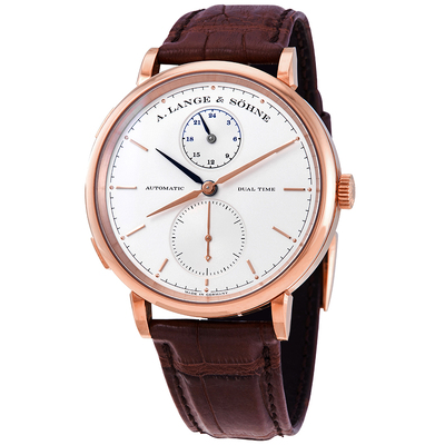 A. Lange & Sohne Saxonia GMT Two-tone Dial Unisex Watch, Ref: 385.032 (brown, arb23895)