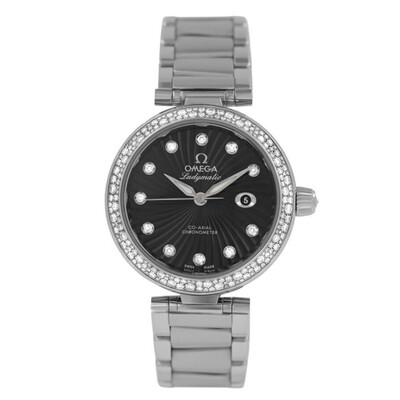 Pre-Owned Omega DeVille Ladies Watch Ref. 425353420510001 425.35.34.20.51.001 (black, arb23921)