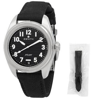 Pre-owned Zenith Pilot Automatic Mens Watch 03.4000.3620/21.I001 (black, arb23922)