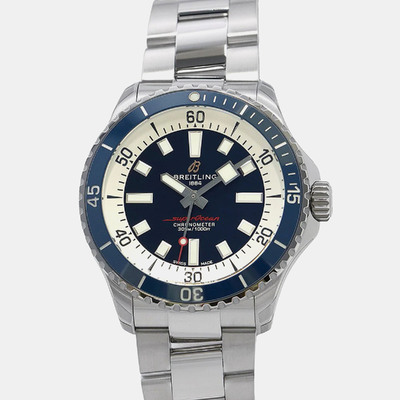 Breitling Superocean A17375E72C0A1 Men's Blue Dial Stainless Steel Automatic Wristwatch 42 mm 1197631 (blue, arb23939)