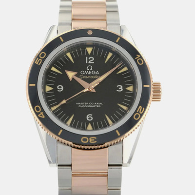 Omega Seamaster 233.20.41.21.01.001 Automatic Black Dial Stainless Steel Unidirectional Bezel Mens Wristwatch 1197629 (black, arb23945)
