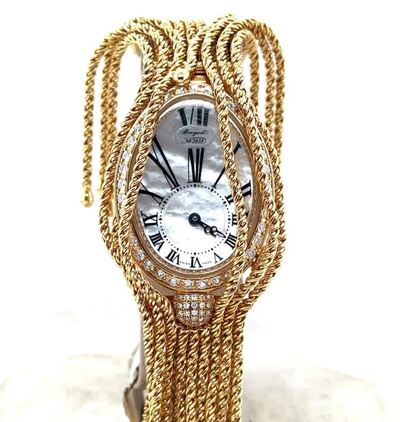 Breguet Reine De Naples Mother of Pearl Dial Watch - Pre-owned Model #8928BA/51/J60.DD0D (blue, arb23954)