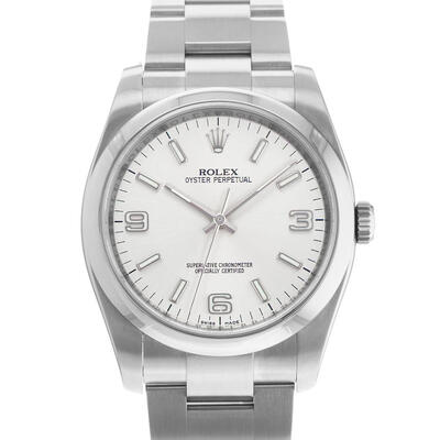Pre-owned Rolex Oyster Perpetual 36 Automatic Chronometer Silver Dial Mens Watch Model: SASO 116000 SASO (arb23965)