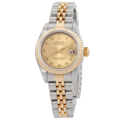 Pre-owned Rolex Datejust Automatic Chronometer Champagne Dial 79173CSJ (beige, arb23978)
