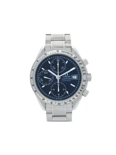 Omega Speedmaster (31711609) - 2010s Blue Dial Stainless Steel Round Chronograph with Tachymeter (arb23979)