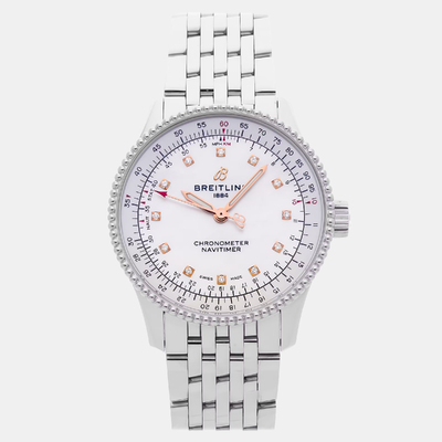 Pre Owned Breitling Navitimer A17395211A1A1 Women's Watch Automatic 35mm 1198880 (white, arb23987)