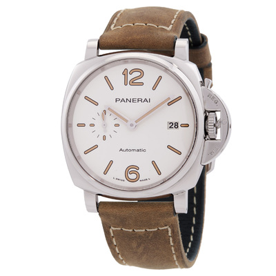 Panerai Luminor Due Automatic Silver Dial Mens Watch PAM01046 (brown, arb23621)