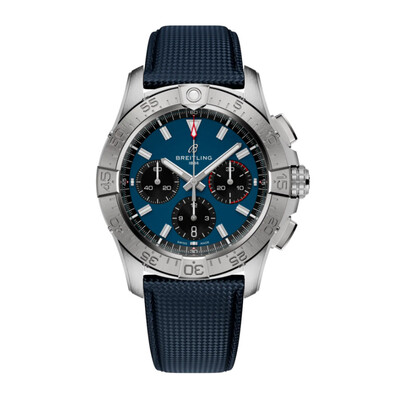 Breitling Avenger Chronograph Automatic Chronometer Blue Dial Mens Watch AB0146101C1X1 (blue, arb24010)